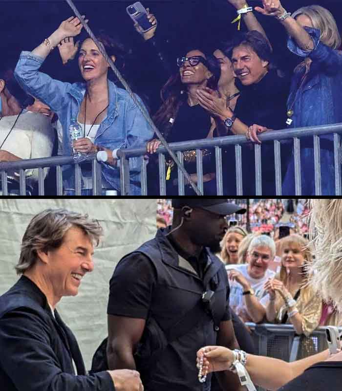 Tom Cruise - Taylor Swift Concert - London