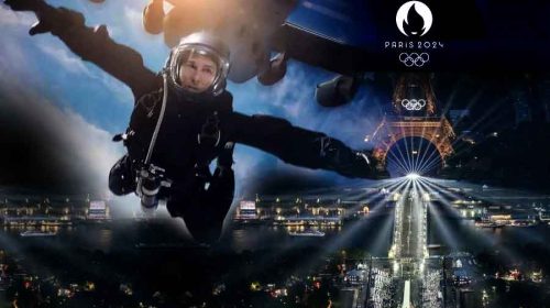 Tom Cruise - Paris Olympics Closing Ceremony